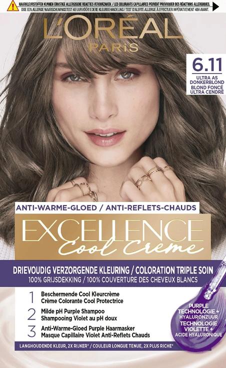 Excellence Cool Creme 6.11 Ultra As Donkerblond