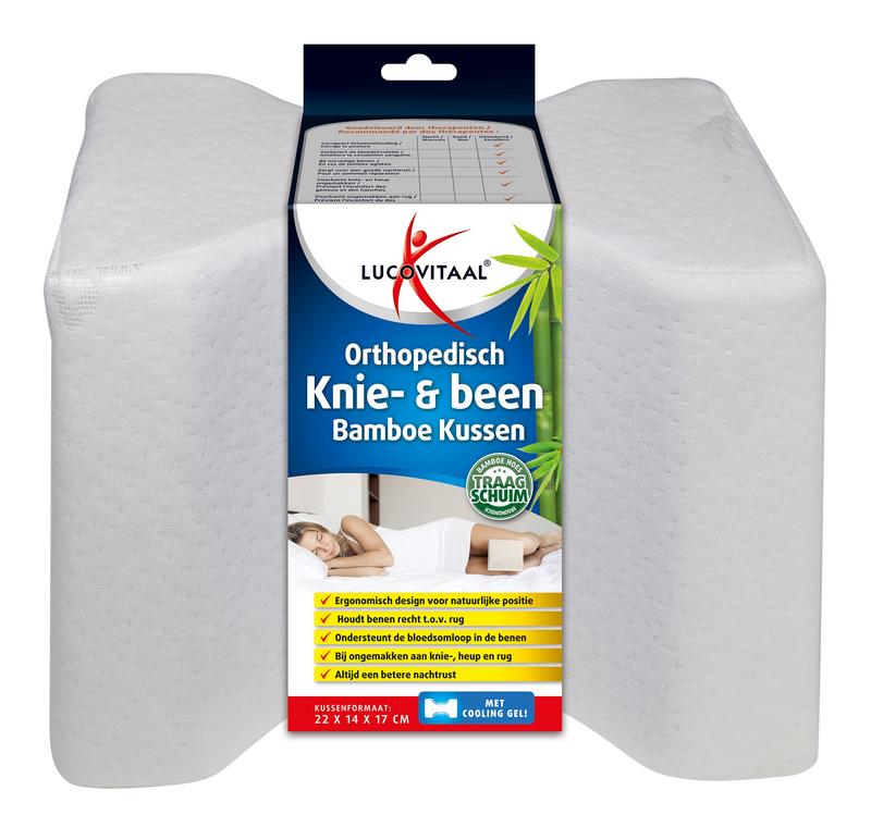 Lucovitaal Bamboe Knie & Been Kussen