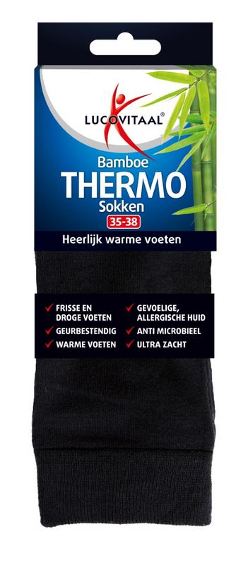 Lucovitaal Bamboe Thermosok Maat 35-38