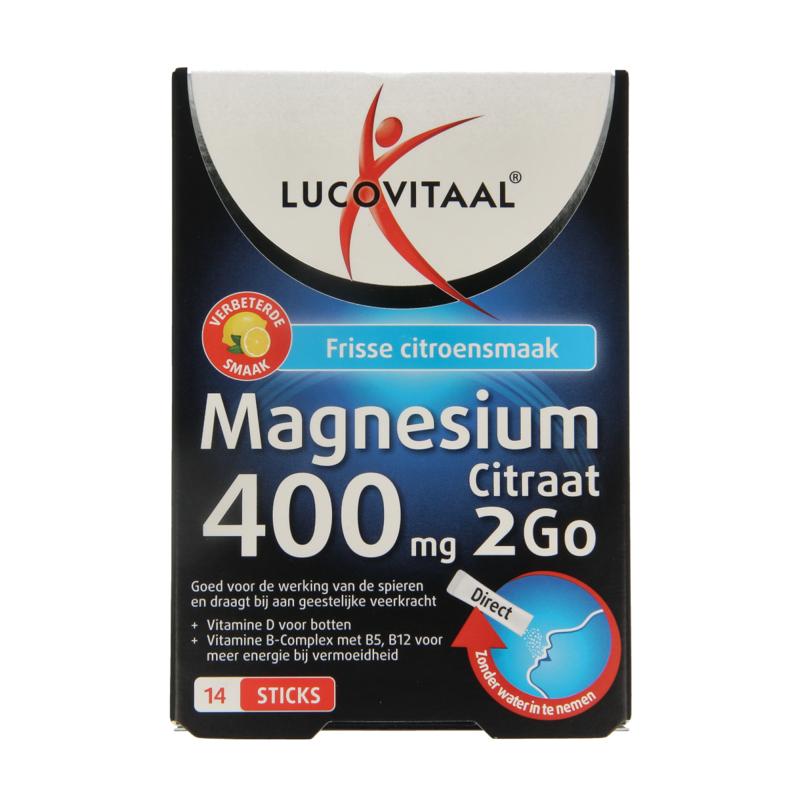 Lucovitaal Magnesium Citraat 400Mg 2Go Sticks