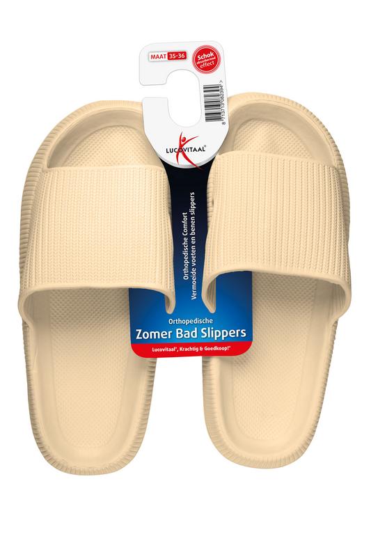 Lucovitaal Orthopedische Badslipper 35-36 Beige