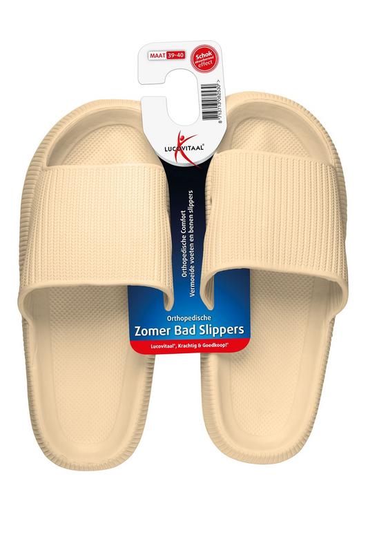 Lucovitaal Orthopedische Badslipper 39-40 Beige
