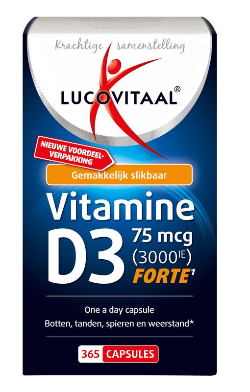 Lucovitaal Vitamine D3 75Mcg 3000Ie