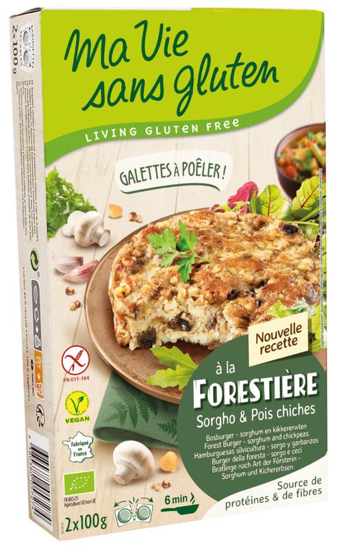 Ma Vie Sans Champignonburger Kikkererwt Glutenvrij 2X100g Bio