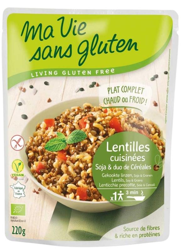Ma Vie Sans Gekookte Linzen Soja & Granenduo Glutenvrij Bio