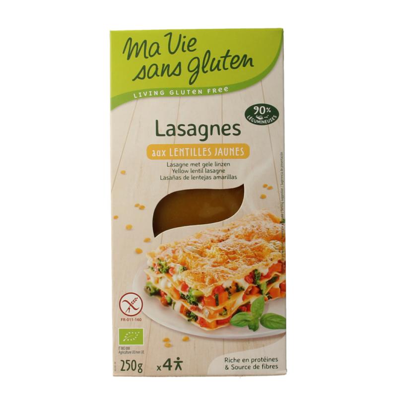 Ma Vie Sans Lasagnebladen Van Gele Linzen Glutenvrij Bio