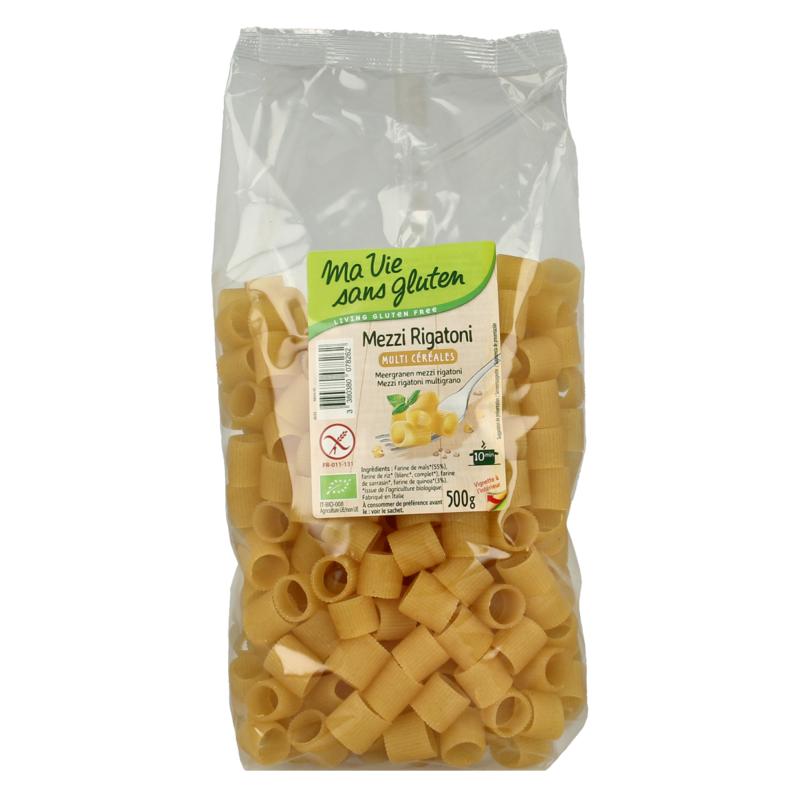 Ma Vie Sans Meergranen Mezzi Rigatoni Pasta Glutenvrij Bio
