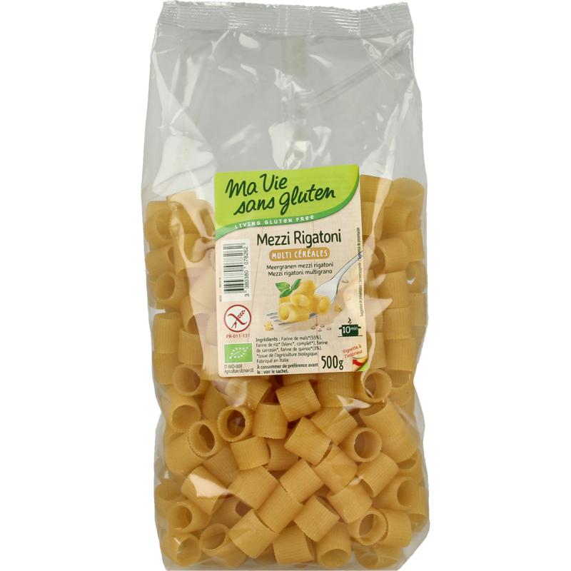 Ma Vie Sans Meergranen Mezzi Rigatoni Pasta Glutenvrij Bio