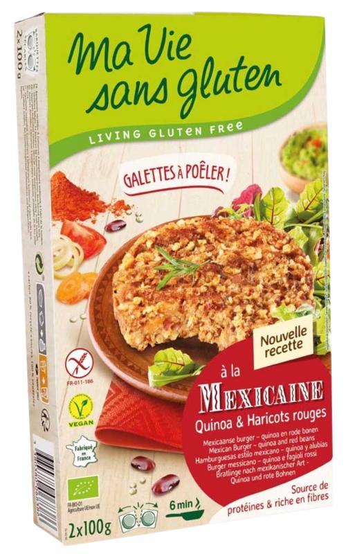 Ma Vie Sans Mexicaanse Quinoaburgers 2 X 100G Glutenvrij Bio