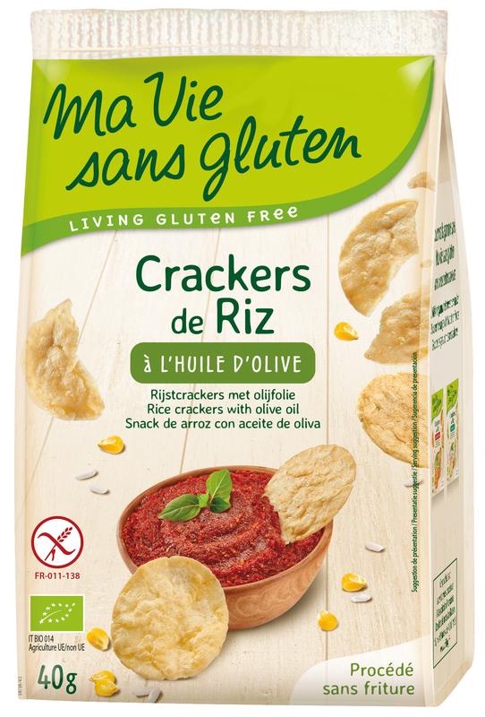Ma Vie Sans Rijstcrackers Met Olijfolie Glutenvrij Bio