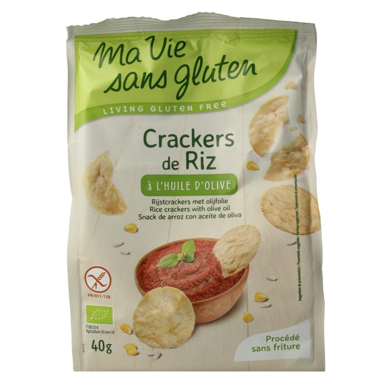 Ma Vie Sans Rijstcrackers Met Olijfolie Glutenvrij Bio