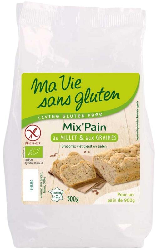 Ma Vie Sans Broodmeel Met Gierst En Zaden Glutenvrij Bio