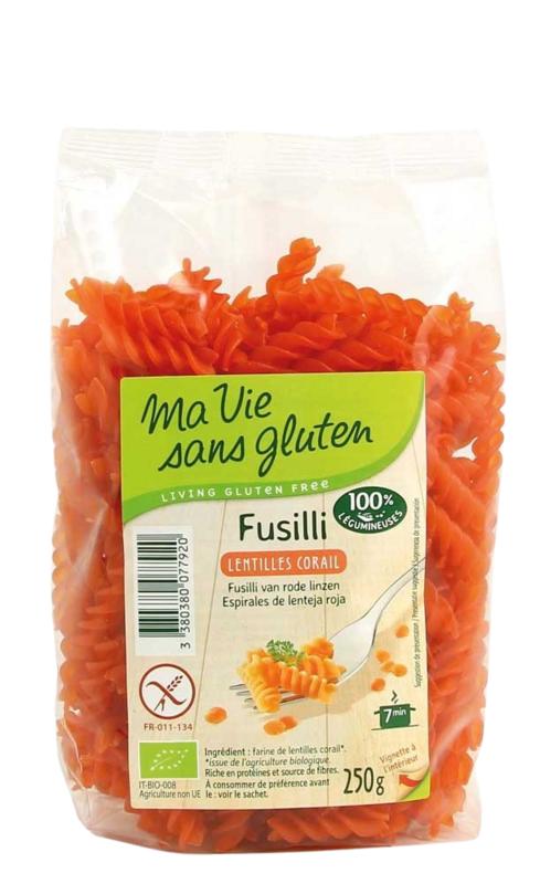Ma Vie Sans Fusilli Van Rode Linzen Glutenvrij Bio