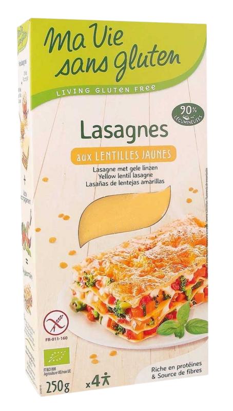 Ma Vie Sans Lasagnebladen Van Gele Linzen Glutenvrij Bio