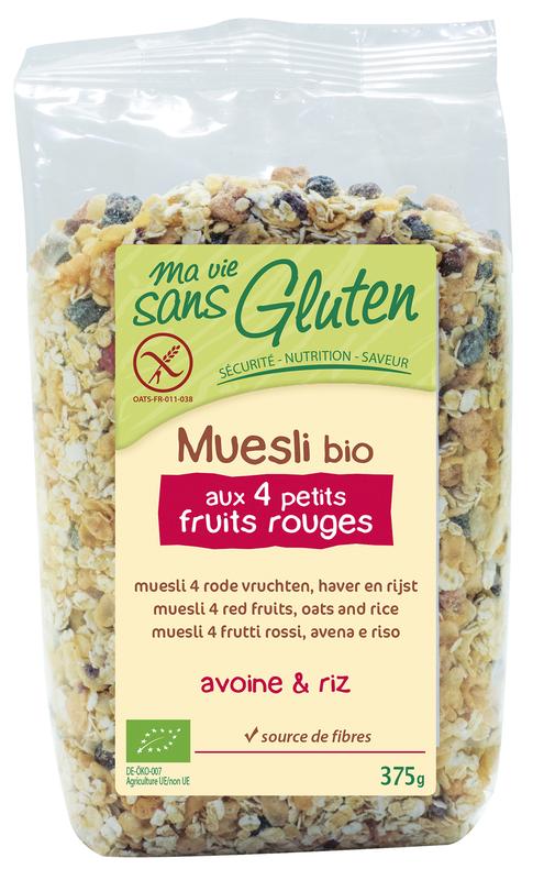 Ma Vie Sans Muesli Haverrijst 4 Rode Vruchten Glutenvrij Bio