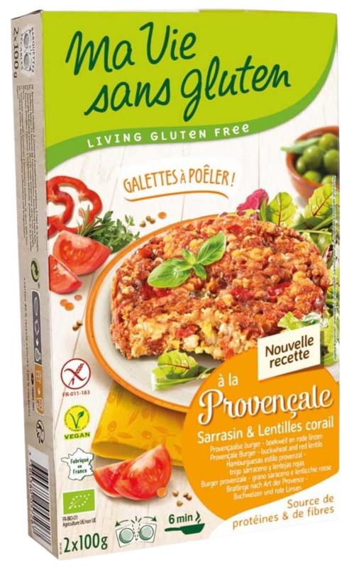 Ma Vie Sans Provencaalse Burgers 2 X 100G Glutenvrij Vegan Bio
