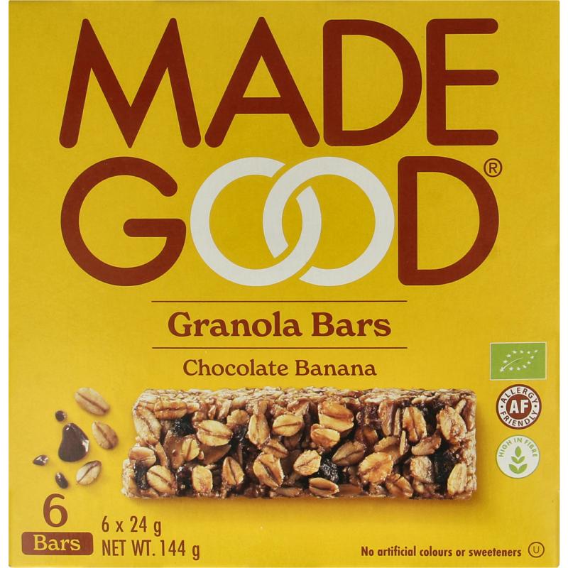 Madegood Granola Bar Chocolate Banana 24 Gram Bio
