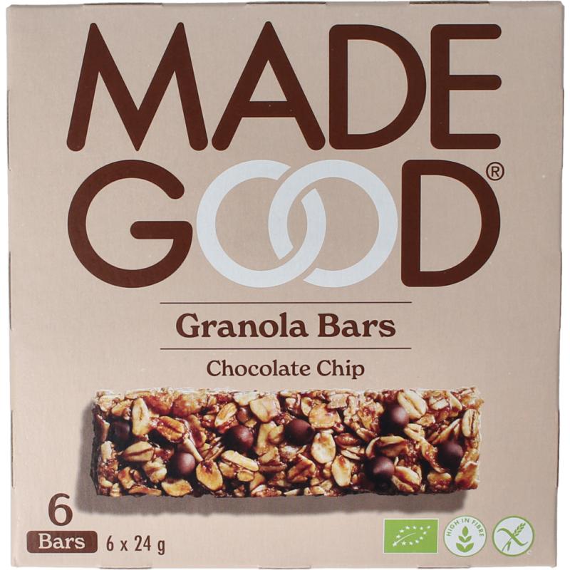 Madegood Granola Bar Chocolate Chip 24 Gram Bio