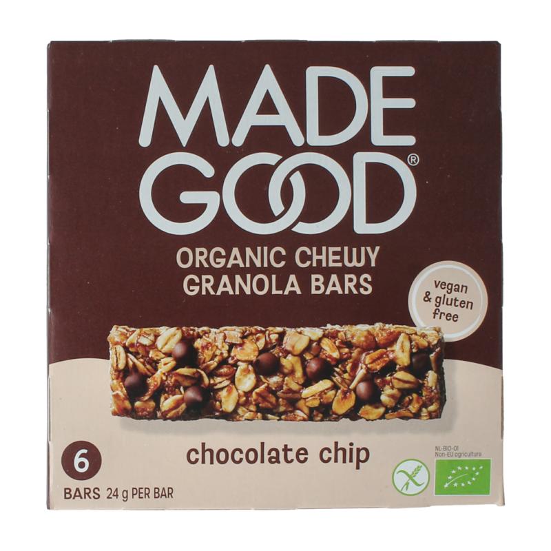 Madegood Granola Bar Chocolate Chip 24 Gram Bio