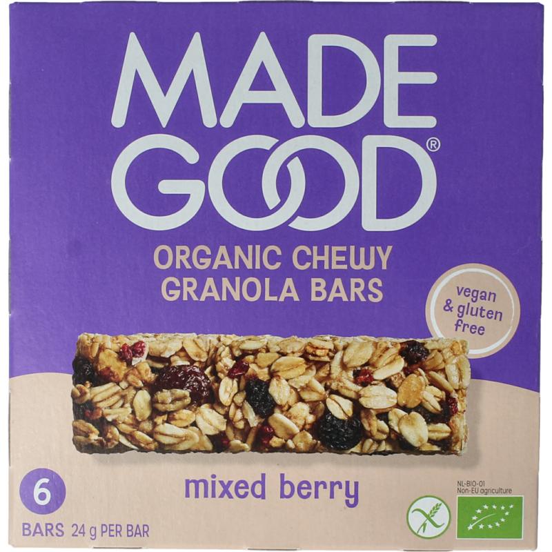 Madegood Granola Bar Mixed Berries 24 Gram Bio