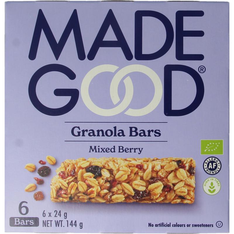 Madegood Granola Bar Mixed Berries 24 Gram Bio