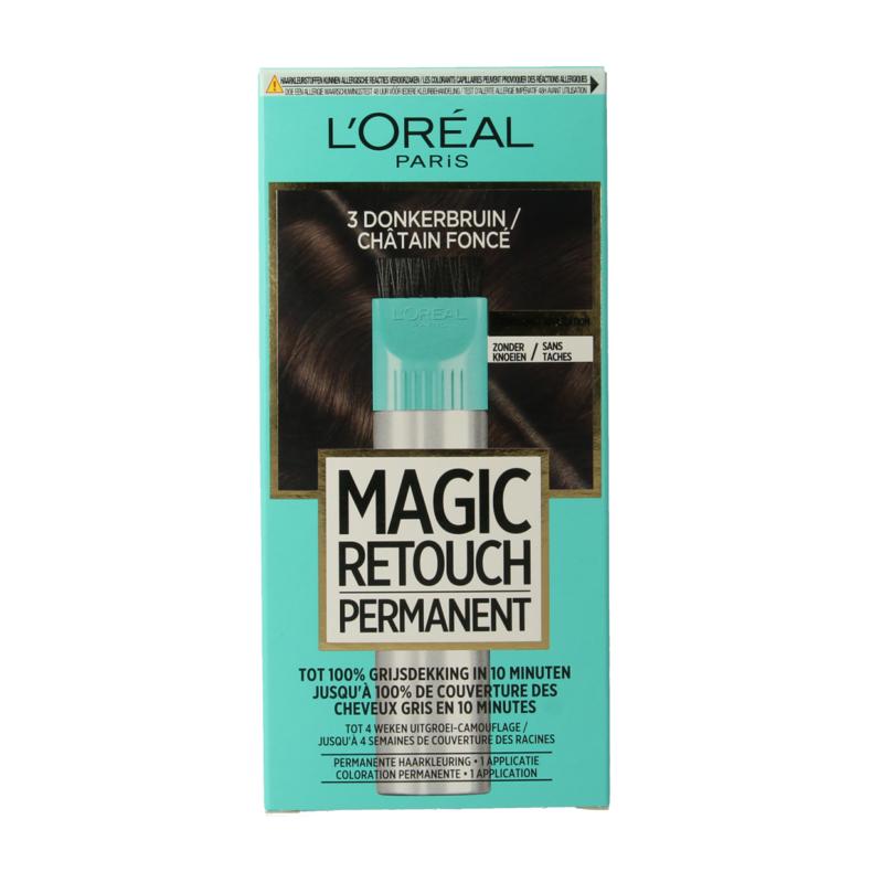 Magic Retouch Permanente Haarkleuring Nr 3 Donkerbruin