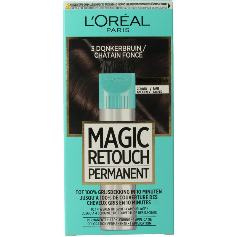 Magic Retouch Permanente Haarkleuring Nr 3 Donkerbruin