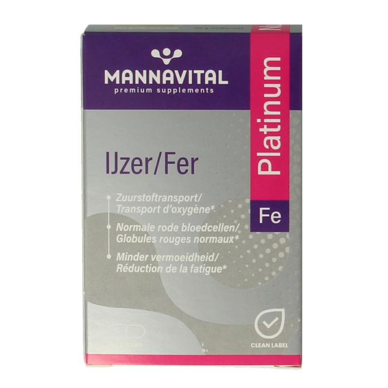 Mannavital Ijzer Platinum