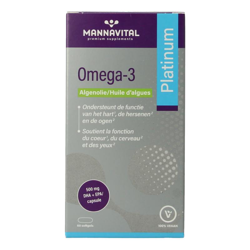 Mannavital Omega-3 Algenolie Platinum