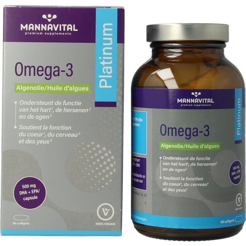Mannavital Omega-3 Algenolie Platinum