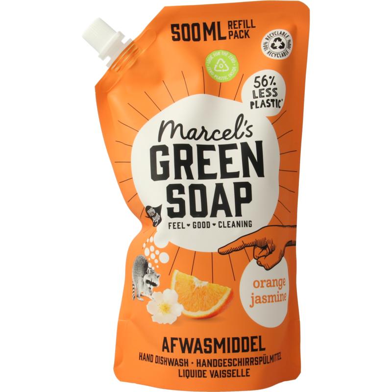 Marcel's Gr Soap Afwasmiddel Sinaasappel & Jasmijn Navulling