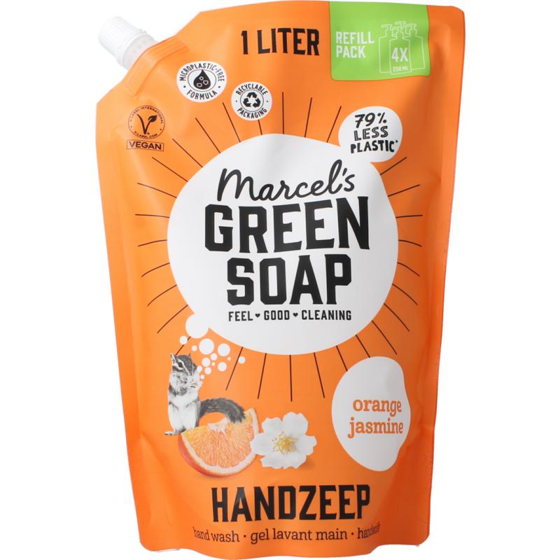 Marcel's Gr Soap Handzeep Sinaasappel & Jasmijn Navulling