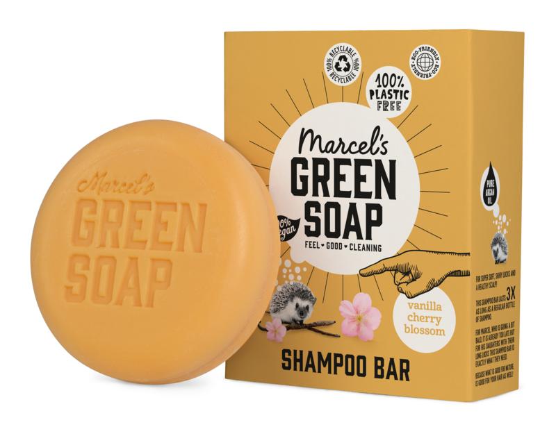 Marcel's Green Soap Shampoo Bar Vanilla & Cherry