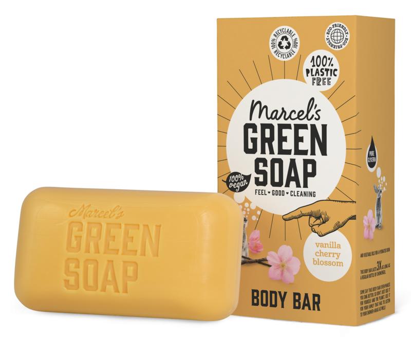Marcel's Green Soap Shower Bar Vanilla & Cherry