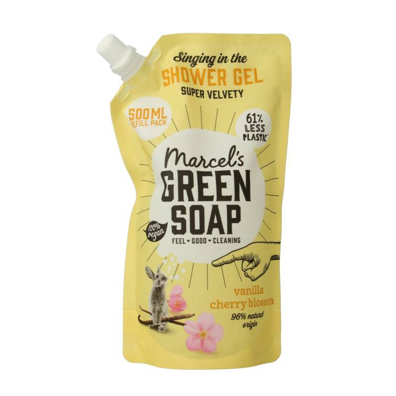 Marcel's Gr Soap Showergel Vanille & Kersenbloesem Navulling
