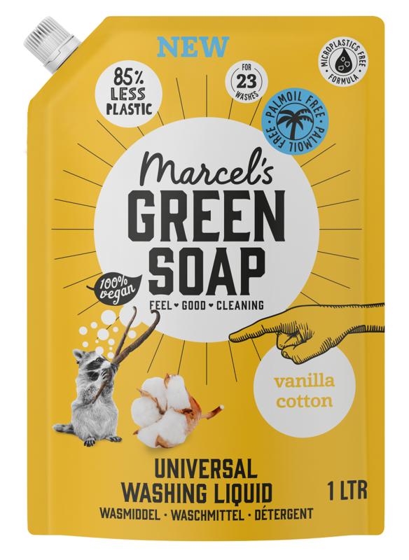 Marcel's Gr Soap Wasmiddel Universeel Vanille & Katoen Navulling