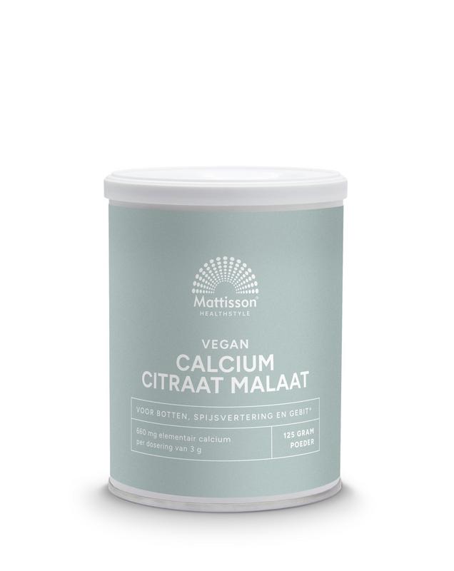 Mattisson Calcium Citraat Malaat Poeder Vegan