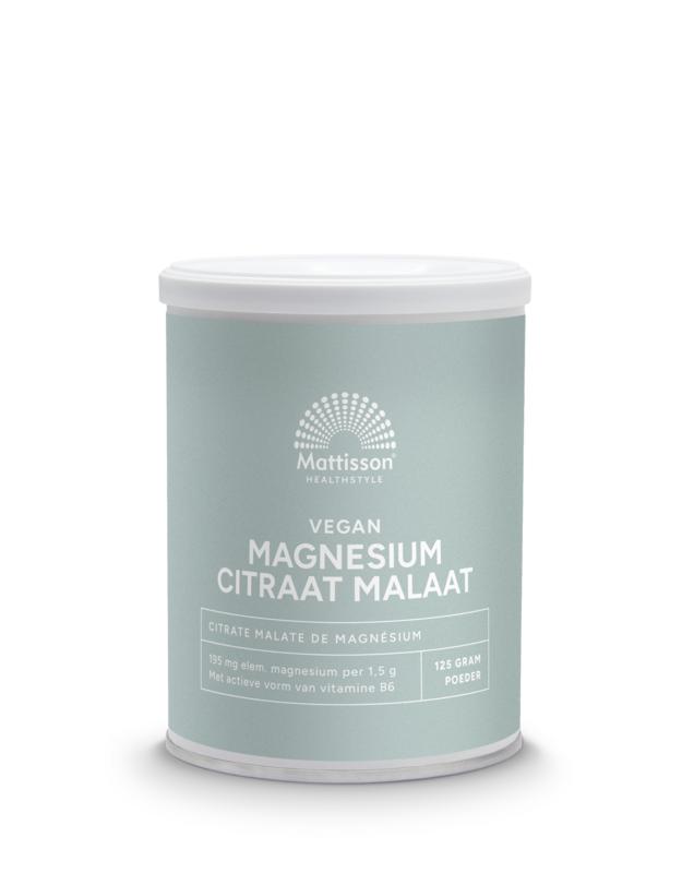 Mattisson Magnesium Citraat Malaat Met Actieve Vorm Vit. B6
