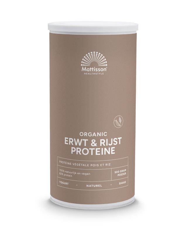 Mattisson Vegan Protein Erwten & Rijst Naturel Bio