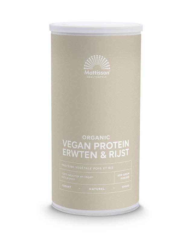 Mattisson Vegan Protein Erwten & Rijst Naturel Bio
