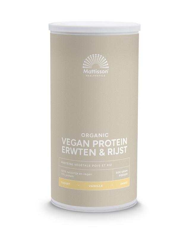 Mattisson Vegan Protein Erwten & Rijst Vanille Bio