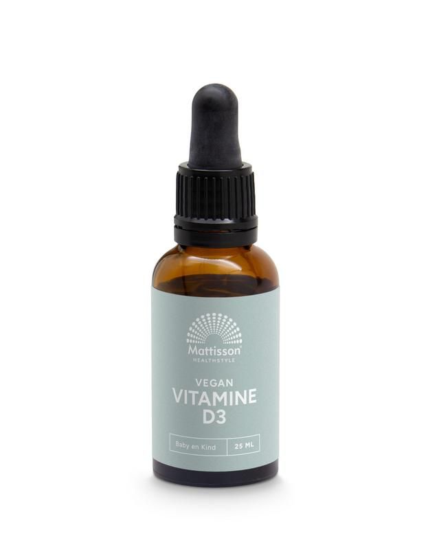 Mattisson Vitamine D3 Baby & Kind 10Mcg Vegan Druppels