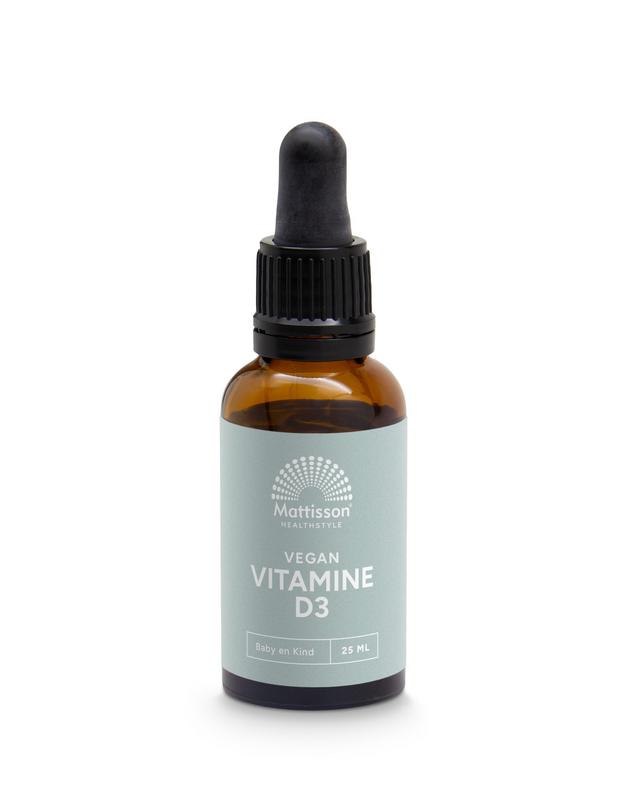 Mattisson Vitamine D3 Baby & Kind 10Mcg Vegan Druppels