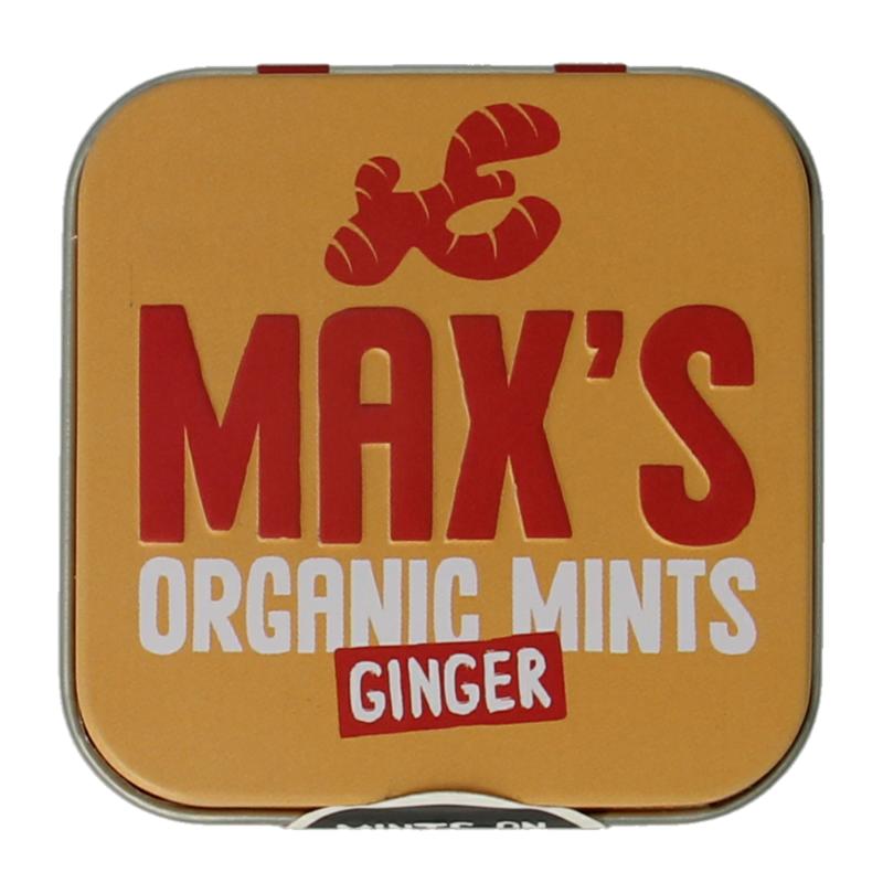 Max Mints Ginger Blikje Vierkant Bio