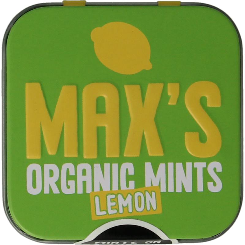 Max Mints Lemon Blikje Vierkant Bio