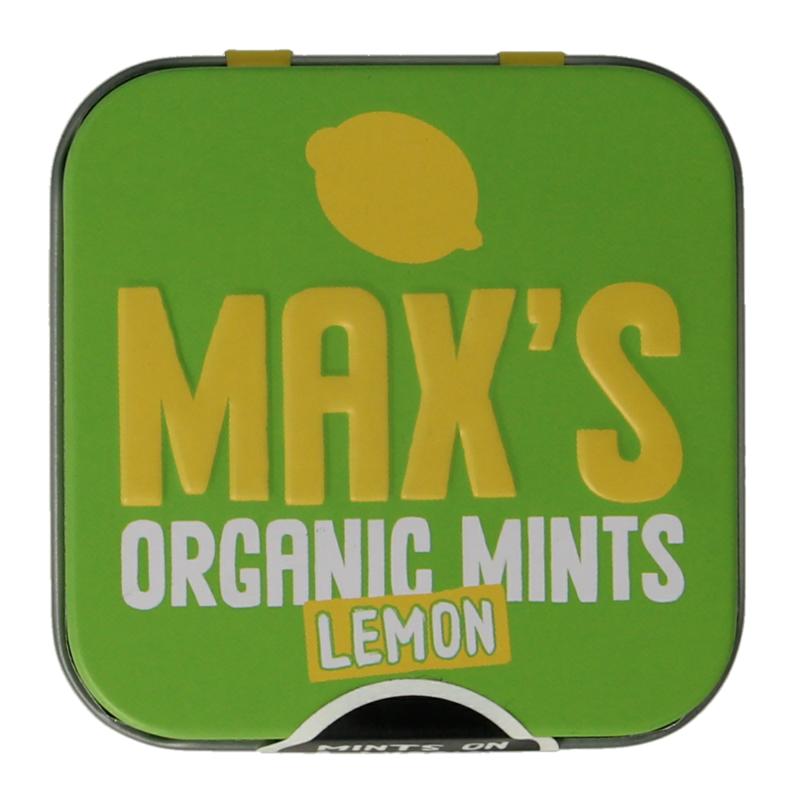 Max Mints Lemon Blikje Vierkant Bio