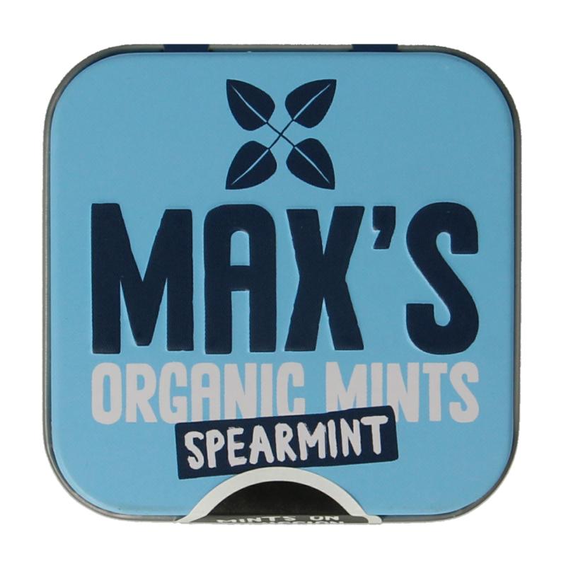 Max Mints Spearmint Blikje Vierkant Bio