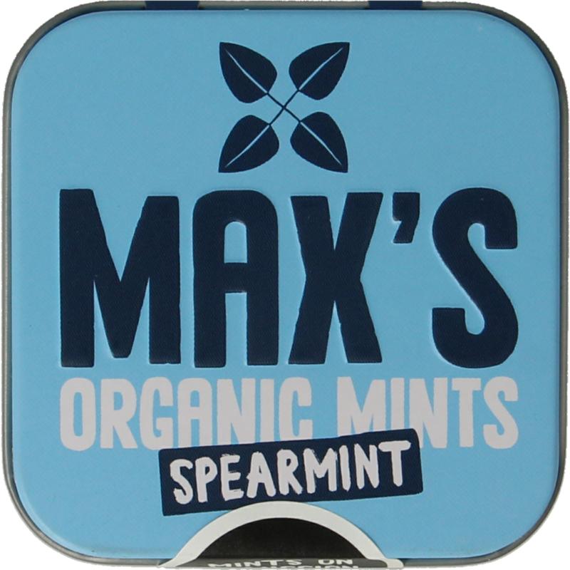 Max Mints Spearmint Blikje Vierkant Bio