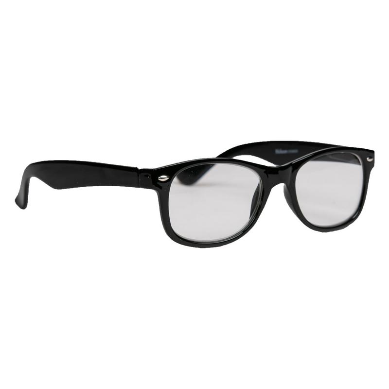 Melleson Leesbril Wayfarer Glans Zwart +2.00