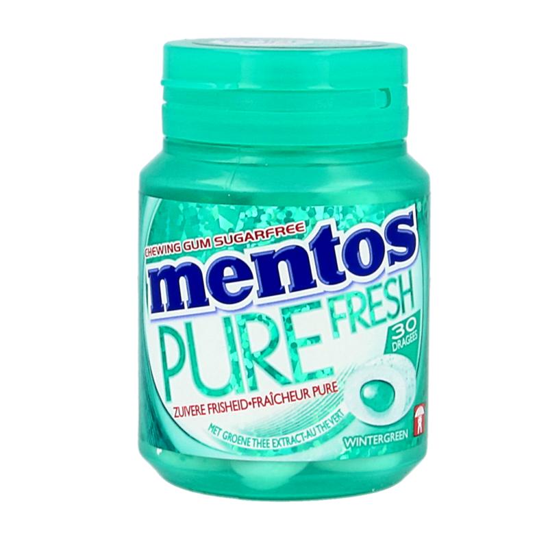 Mentos Gum Pure Fresh Winter Green Pot